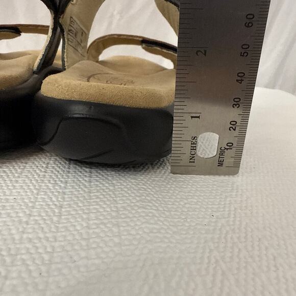 SAS Nudu Sandals Womens Size 8 N Narrow Ankle Strap Bronze Leather Comfort - Picture 6 of 11